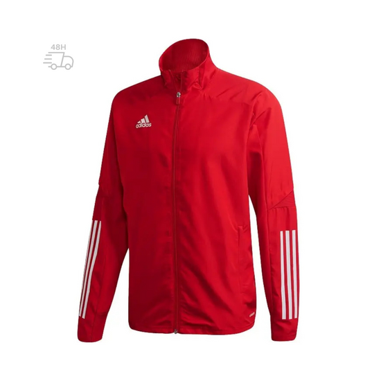 Adidas veste Con 20 pre jkt rouge-blanc