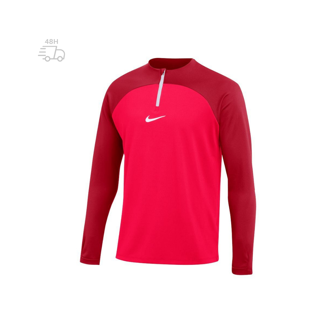 Nike sweat 1/4 zip homme corail - noir