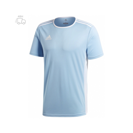 Adidas maillot entrada blue ciel - blanc