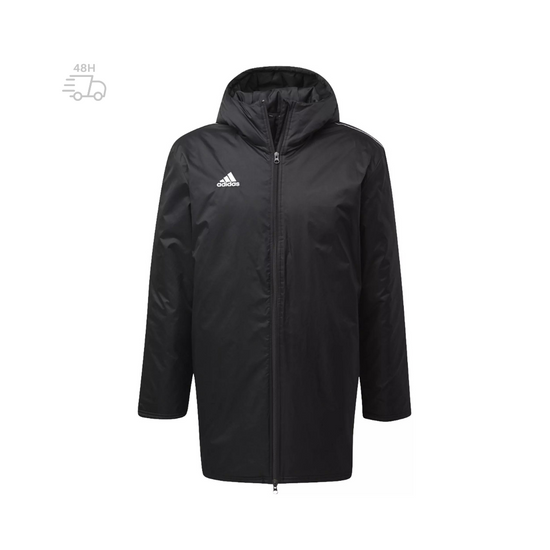 Adidas parka Core 18 std jkt noir - blanc